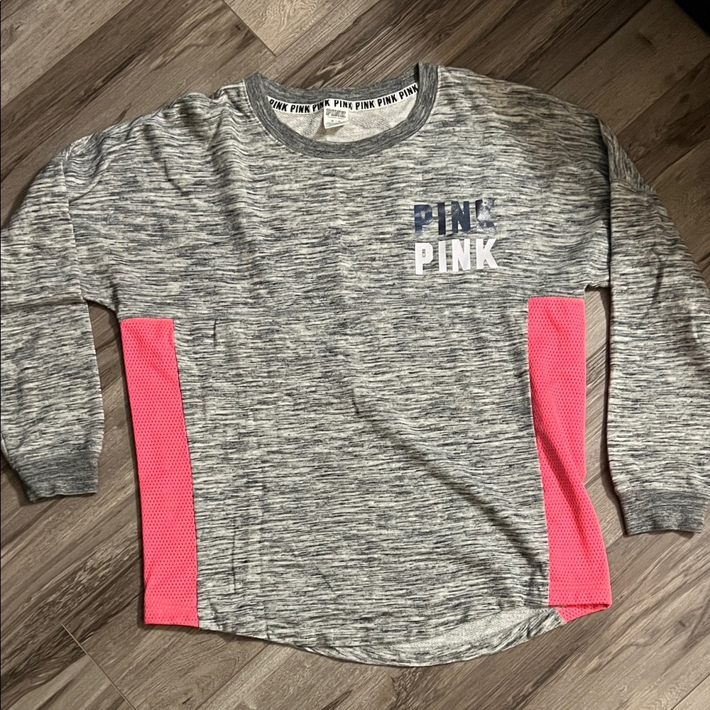 Victoria's Secret Kids Gray and Pink Sweatshirt